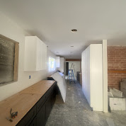 A image of a unfinished hallway of the house