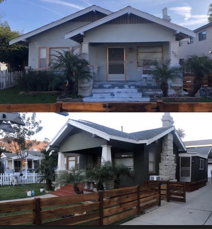two images that pictures the house from different perspective