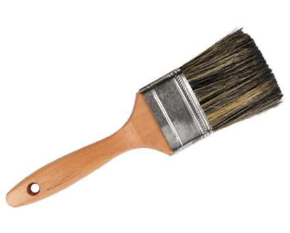 Paint brush isolated on a white background.