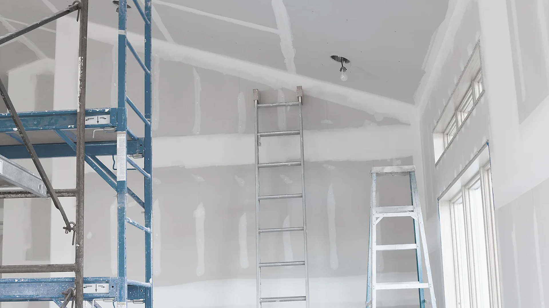 An image of a room that is yet t be painted
